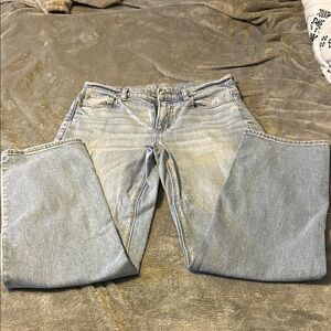 American Eagle Outfitters Light Blue Straight Leg Jeans